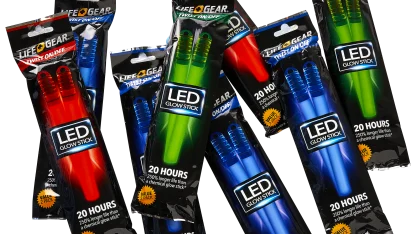 16-Piece Life Gear Twist On/Off LED Glow Sticks