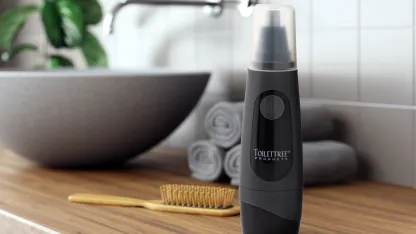 2-Pack: ToiletTree Products Grey Nose Trimmers with LED Light