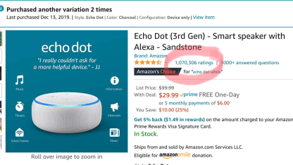 How many Amazon ratings is enough?