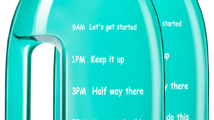 2-Pack: LetsFit 1-Gallon Large Capacity Water Bottle with Handle