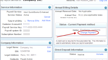How do you change your payment/credit card info?