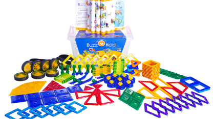 Buzz and Heidi 160-Piece Magnetic Building Set