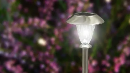 6-Pack Crosslight Steel Solar Powered LED Pathway Lights