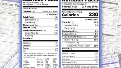 Nutrition label on the back??