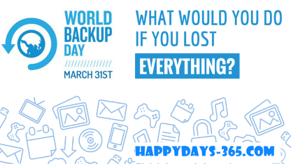 World Backup Day is March 31