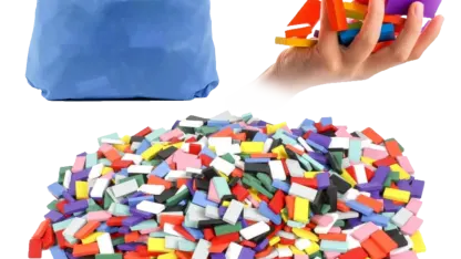 DynaMax 1100-Piece Wooden Dominoes Set