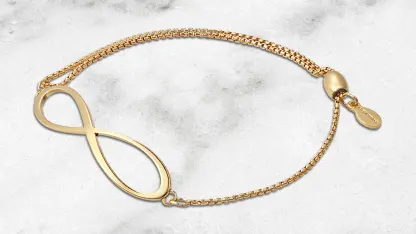ALEX AND ANI Infinity Bracelet with Expandable Pull Chain