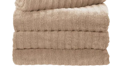 iDesign 4-Piece Ribbed Spa Bath Towel Set