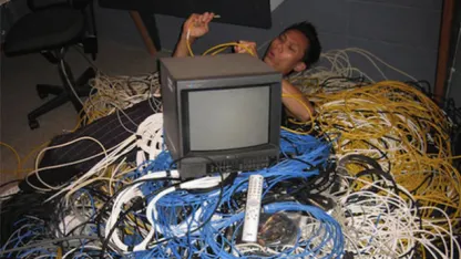 Does your home theater set up have a rats nest of cables?