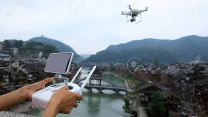 Taking pictures with a drone: