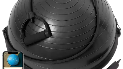 URBNFit Core Strength & Balance Half-Ball Trainer w/ Detachable Resistance Bands