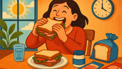 The best, easy weekday lunch is: