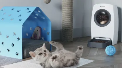 Vremi Programmable Automatic Pet Feeder with Voice Recording Feature