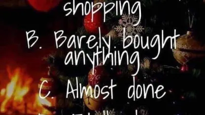 Are you done with your holiday shopping?