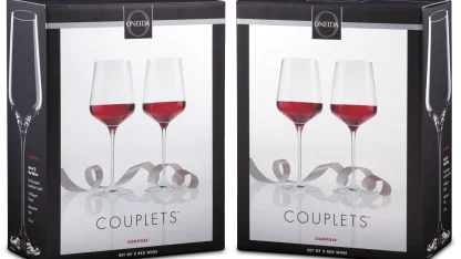 2-for-Tuesday: Oneida Compose Wine Glass Sets (Red, White, Flute, or Stemless)
