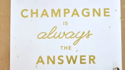 Champagne is...