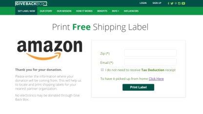 Can Meh send to Amazon Boxes?