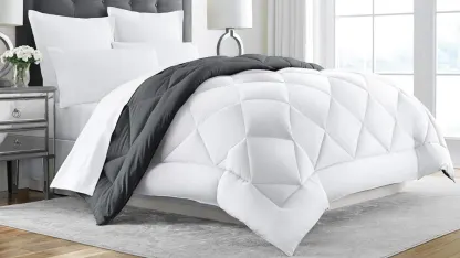 Sleep Restoration Down-Alternative Reversible Comforter with Cover (King)