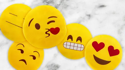 3-Pack: 13" Emoji Pillows