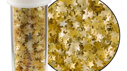Edible Gold Star Glitter 0.04 Ounce by Wilton