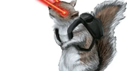 Squirrels shooting lasers