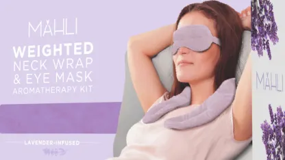 Mahli Weighted Hot/Cold Neck Wrap and Eye Mask with Aromatherapy