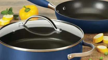 Anolon 3-Quart Covered Sauté and 9.5-Inch French Skillet