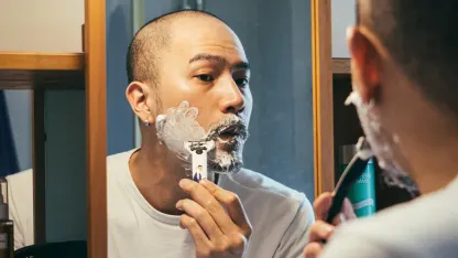 I shave: