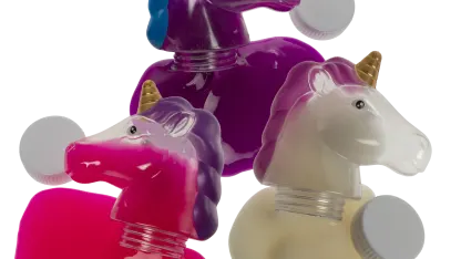 3-Pack: Unicorn Head Slime (Assorted Colors)