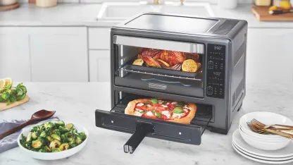 Calphalon Performance 12-in-1 Air Fry Dual Zone Toaster Oven w/ 12" Pizza Drawer