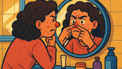 When I get/used to get zits, I'd: