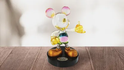 Enesco Grand Jester Clear Rainbow Mickey