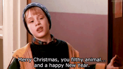 Merry Christmas, ya' filthy animal...