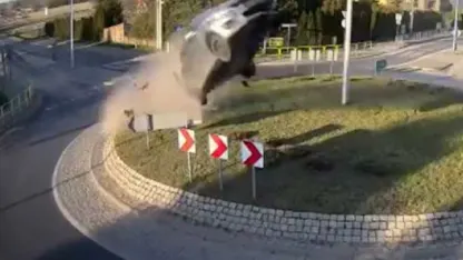 Watched a drunk driver fly into a tree