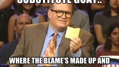 Substitute Goat:: mediocre...