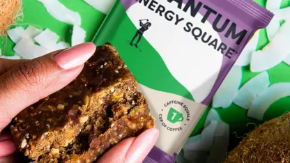 48-Pack: Quantum Energy Square Bars with Caffeine & 10g Protein