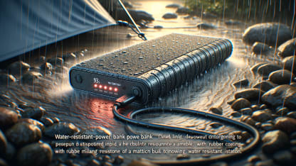 A water resistant power bank would be great for: