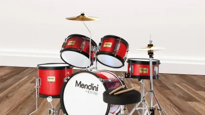 Mendini by Cecilio 5-Piece Junior Drums and Percussion Set