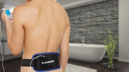 IQ Technologies PRO V Combo TENS/EMS Unit with Extra Pads, Slippers & Belt