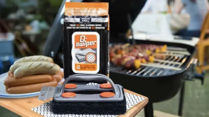 2-Pack: Q-Swiper BBQ Grill Cleaner with 160 Disposable Wipes