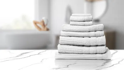 Royal Comfort 8-Piece 600 GSM Egyptian Cotton Towel Set with Mat