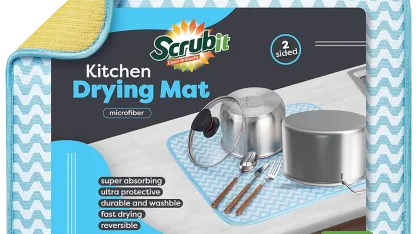 2-Pack: SCRUBIT Dish Drying Mat (Large or X-Large)