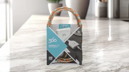 2-Pack: 360 Electrical Habitat Braided USB Extension Cord With 4.8A 4-Port USB