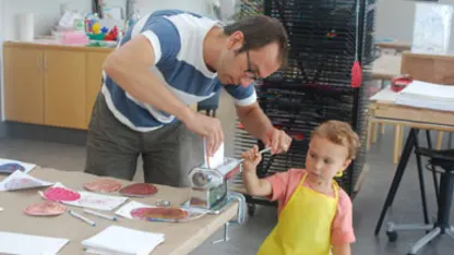 Using a pasta maker as a printing press
