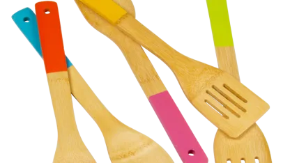 Diamond Home 5-Piece Bamboo Kitchen Utensils Set