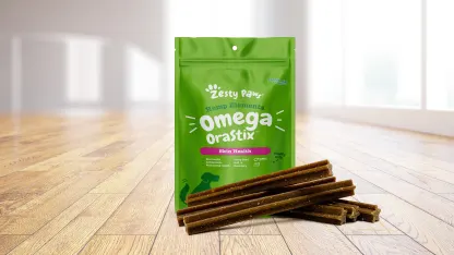 4-Pack: Zesty Paws Hemp Elements Omega Orastix Dental Chews (Best By: 12/2/2022)