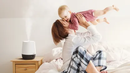 Winix L60 0.6 Gallon Ultrasonic Humidifier with Night Mood Light