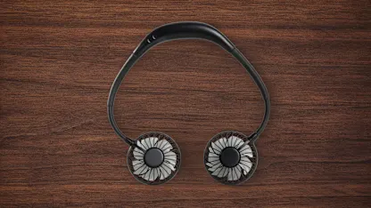 2-Pack: Hands Free Portable Neck Fans with LED Lights