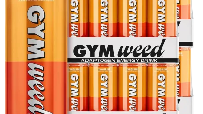 48-Pack: Gym Weed Adaptogen Energy Drink (Tangerine)