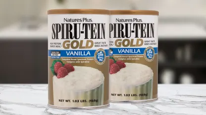 2-Pack: NaturesPlus SPIRU-TEIN Gold Shake Vanilla Protein Powder (2.06 lb Total)